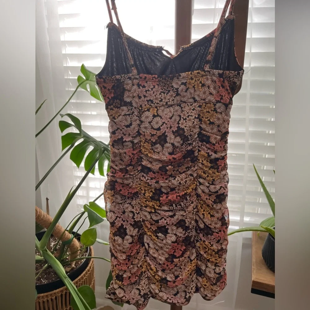 Ultra Flirt Floral Spaghetti Strap Mini Dress, size small